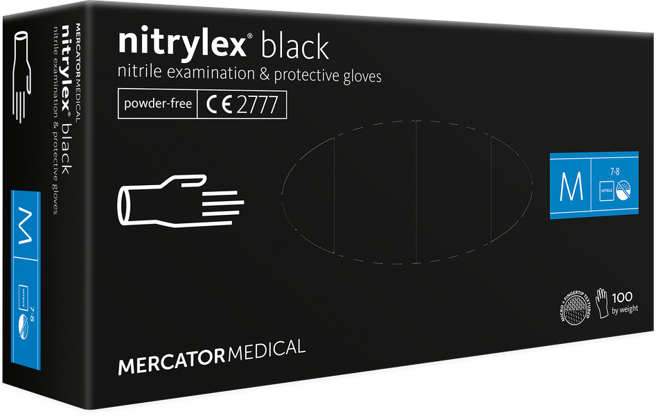 Einweghandschuhe Nitril | nitrylex® black | M