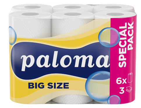 Küchenrollen Paloma Big Size | 3-lagig | 50 Blatt